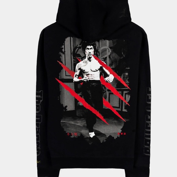 shoe palace Other - NWT! Shoe Palace X BRUCE LEE THE DRAGON PULLOVER hoodie black 2XL